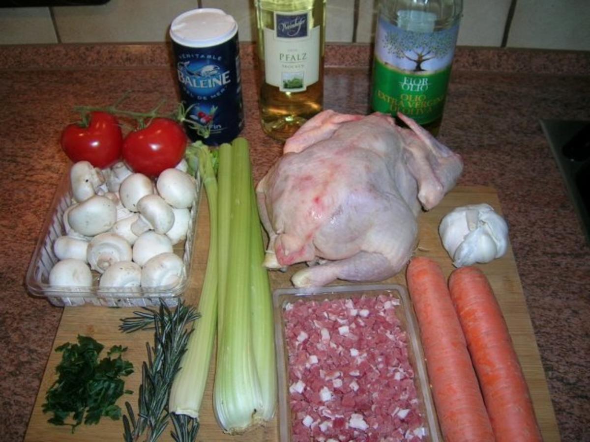 Huhn (Hähnchen) nach Jägerinnen-Art  (Pollo alla Cacciatora) - Rezept - Bild Nr. 6