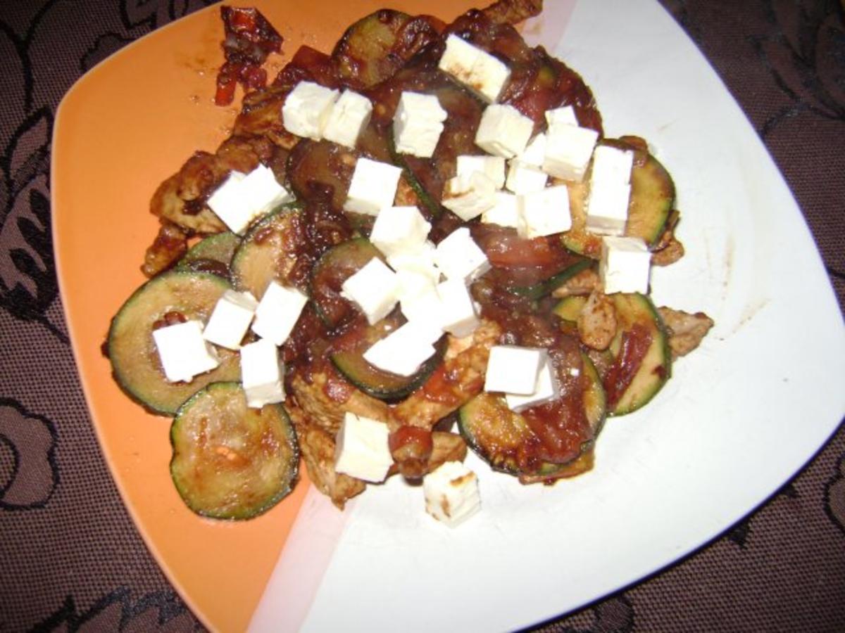 Schnelle Hähnchen - Zucchini Pfanne - Rezept - Bild Nr. 3