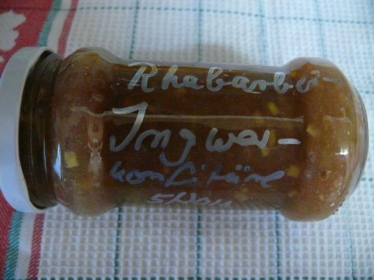 Rhabarber Ingwer Marmelade - einfach - 144 kcal/100g