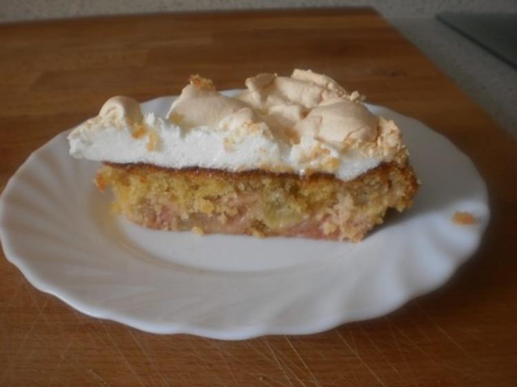 Rhabarber Baiser Kuchen - einfach - von gabi-63