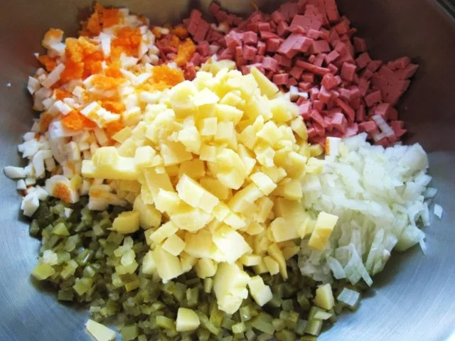 Rezept: Kartoffelsalat festlich ... Bild Nr. 3 Kartoffelsalat festlich ... - Rezept - Bild Nr. 3