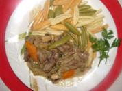 Rezept: Fleisch : - Span. -Kalbsfrikassee- Fleisch : - Span. -Kalbsfrikassee- - Rezept
