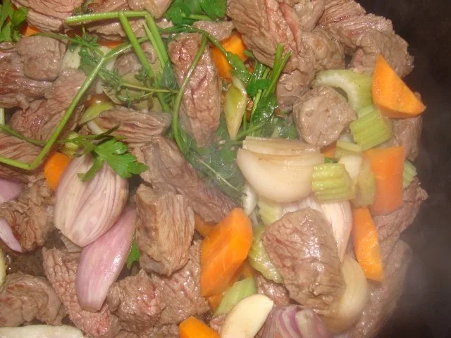 Fleisch : - Span. -Kalbsfrikassee- - Rezept - Bild Nr. 3