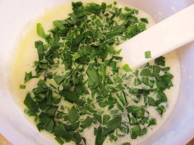 Rezept: Bärlauch-Pfannkuchen mit Speck ... Bild Nr. 2 Bärlauch-Pfannkuchen mit Speck ... - Rezept - Bild Nr. 2