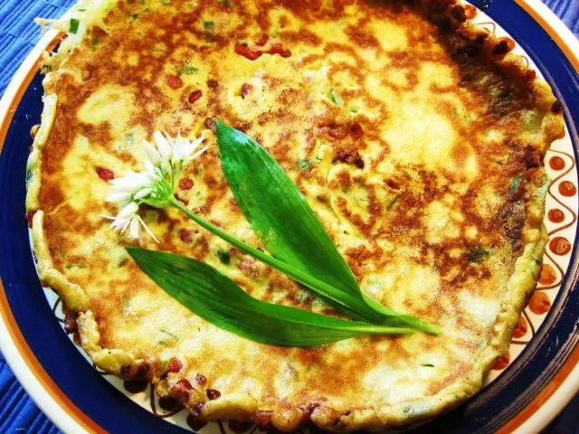 Rezept: Bärlauch-Pfannkuchen mit Speck ... Bild Nr. 4 Bärlauch-Pfannkuchen mit Speck ... - Rezept - Bild Nr. 4