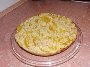 Pfirsich- Krümelkuchen - Rezept