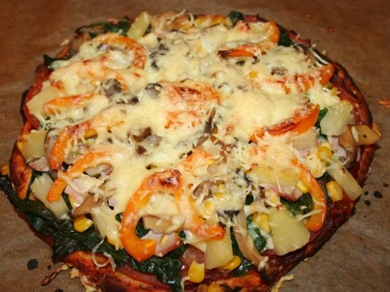 Rezept: bunte Pizza m. Quark-Öl-Teig Bild Nr. 7 bunte Pizza m. Quark-Öl-Teig - Rezept - Bild Nr. 7