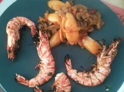 Garnelen Aglio e Olio gegrillt - Rezept