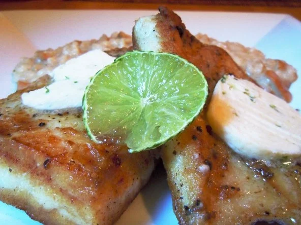 Viktoriabarschfilet mit Steinpilzrisotto - Rezept