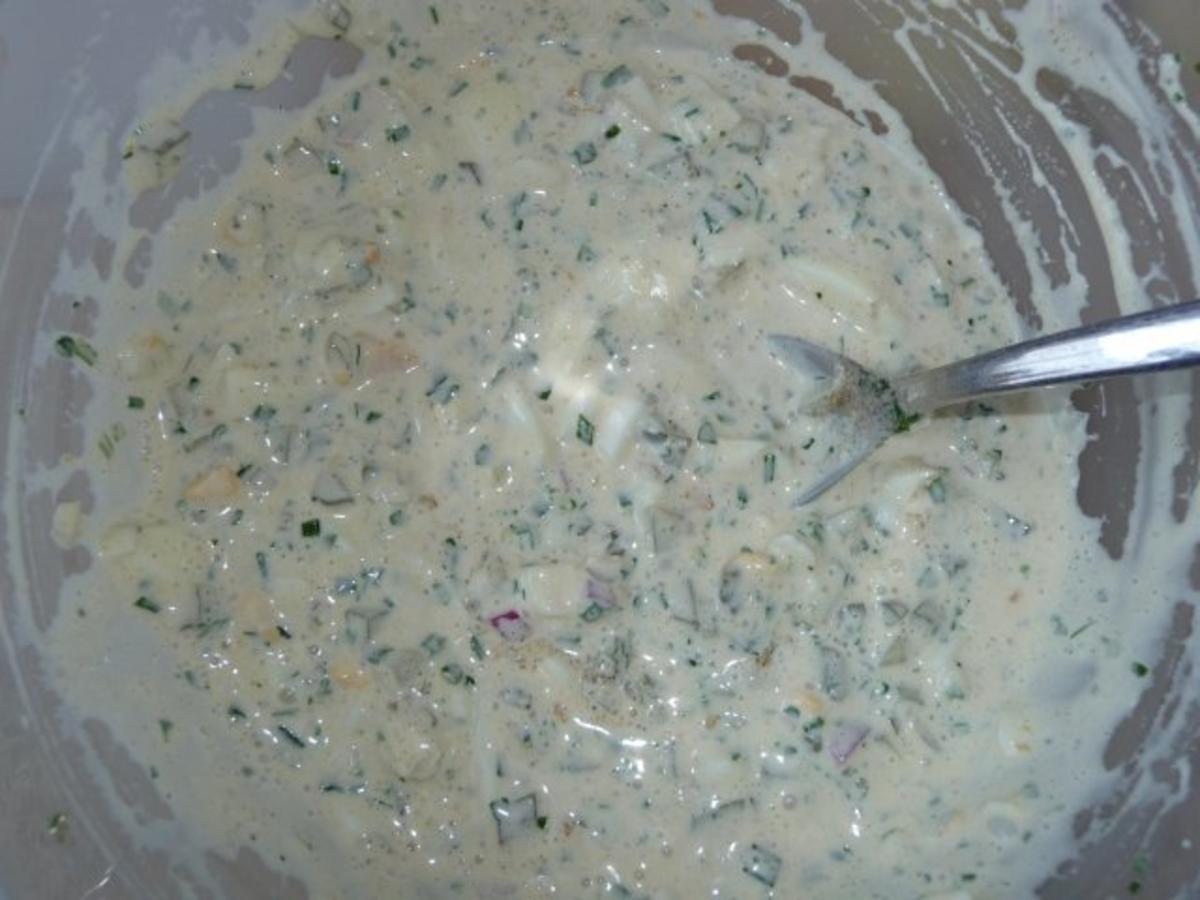 Kartoffelsalat nach Großmutters Art mit Forellenfilets - Rezept - Bild Nr. 4