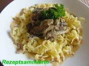 Sauce:   STEINPILZ - SAHNE - - Rezept