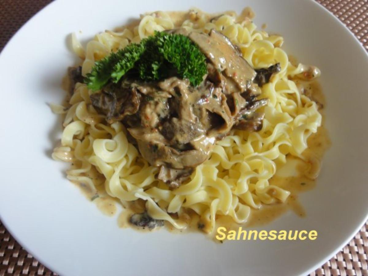 Sauce: STEINPILZ - SAHNE - - Rezept mit Bild - kochbar.de