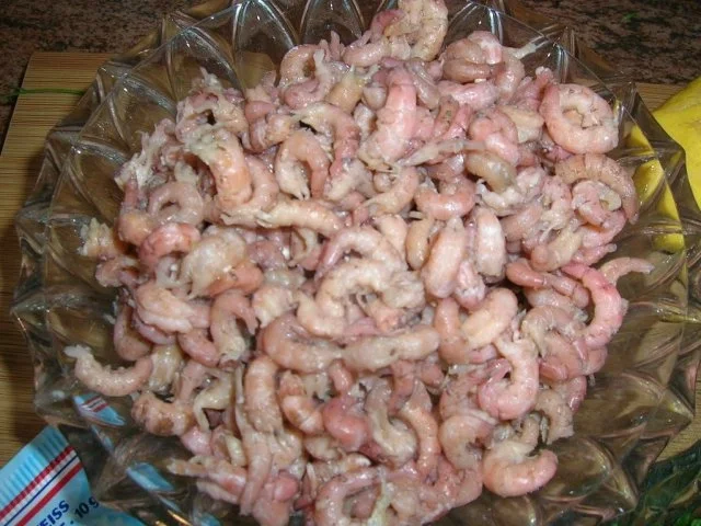 Rezept: Nordsee-Krabbensülze im Glas, mit Senf-Créme-fraiche an Bratkartöffelchen Bild Nr. 9 Nordsee-Krabbensülze im Glas, mit Senf-Créme-fraiche an Bratkartöffelchen - Rezept - Bild Nr. 9