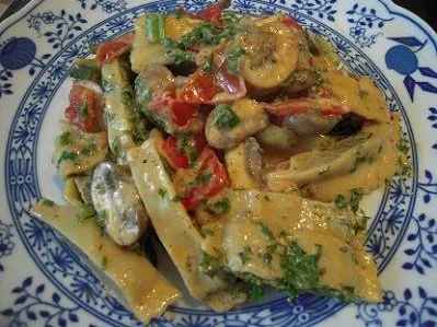 Maultaschenpfanne mit Bresso - Rezept