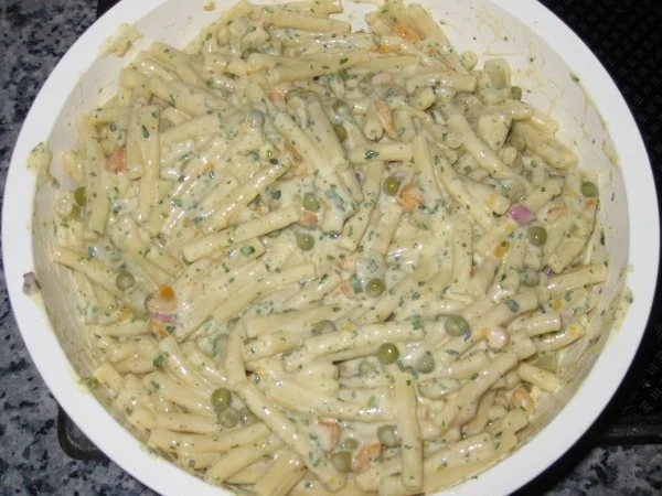 Rezept: Nadine´s Vegetarischer Nudelsalat Nadine´s Vegetarischer Nudelsalat - Rezept