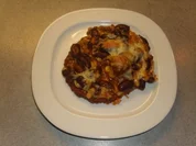 Tellergerichte: Käse auf Bohnen, Bohnen auf Kartoffeln - Rezept