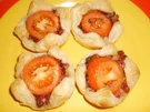 Rezept: Speck-Tomaten-Körbchen Speck-Tomaten-Körbchen - Rezept
