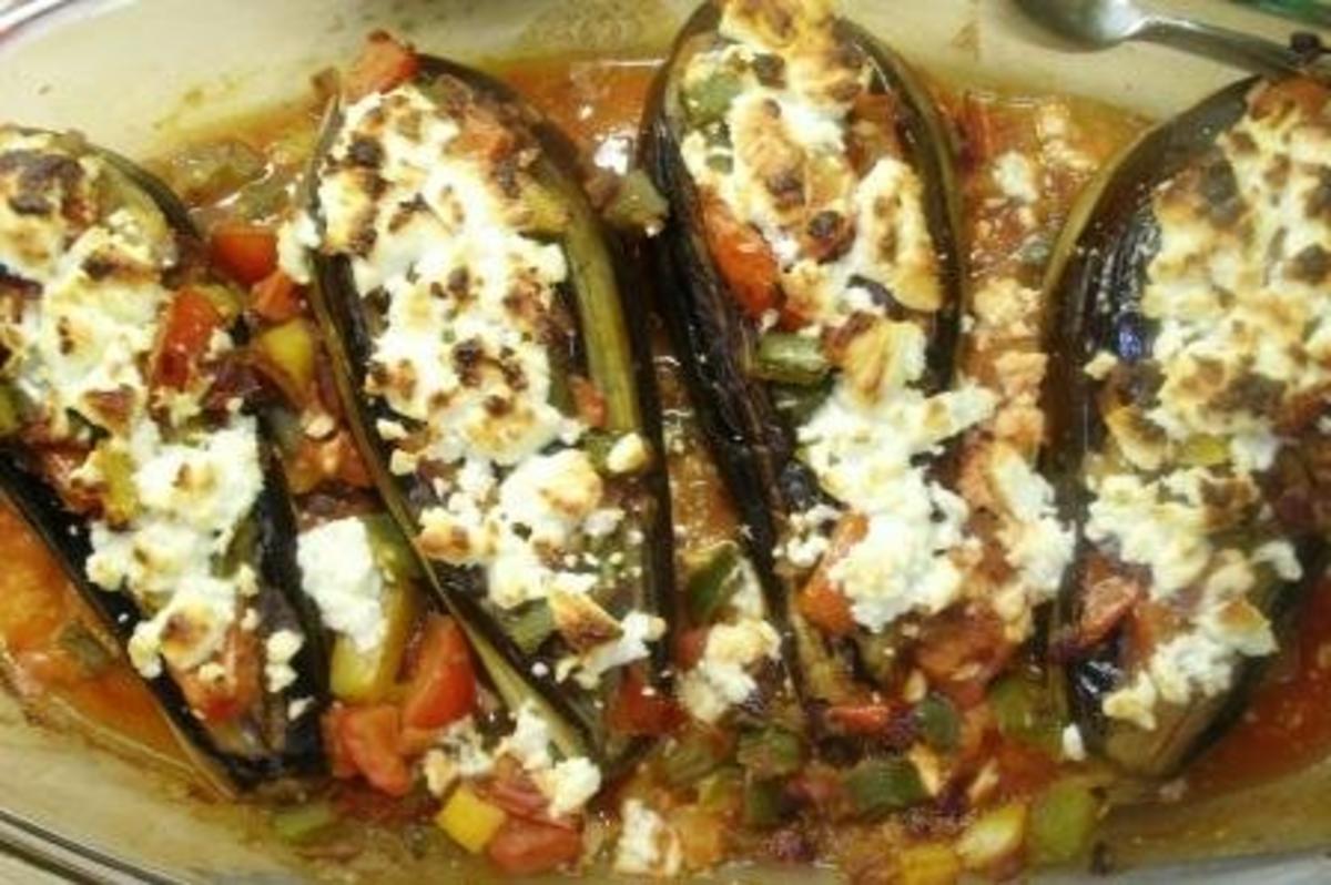 Bilder für Gefüllte Aubergine - Rezept