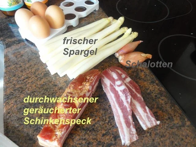 Eier:   SCHINKENSPECK - OMELETT mit Spargelfüllung - Rezept - Bild Nr. 2