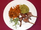 Lammkarree mit Zimtkarotten und Erbspüree (Jörg Knör) - Rezept