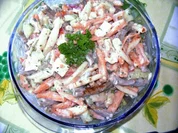 Leichter Nudelsalat aus Peperoni - Basilikumnudeln - Rezept