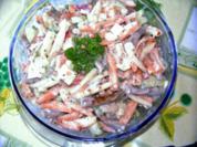 Leichter Nudelsalat aus Peperoni - Basilikumnudeln - Rezept