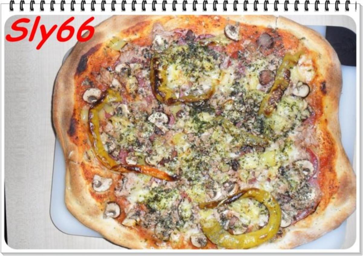 Pizza Tonno-Funghi - Rezept - Bild Nr. 19