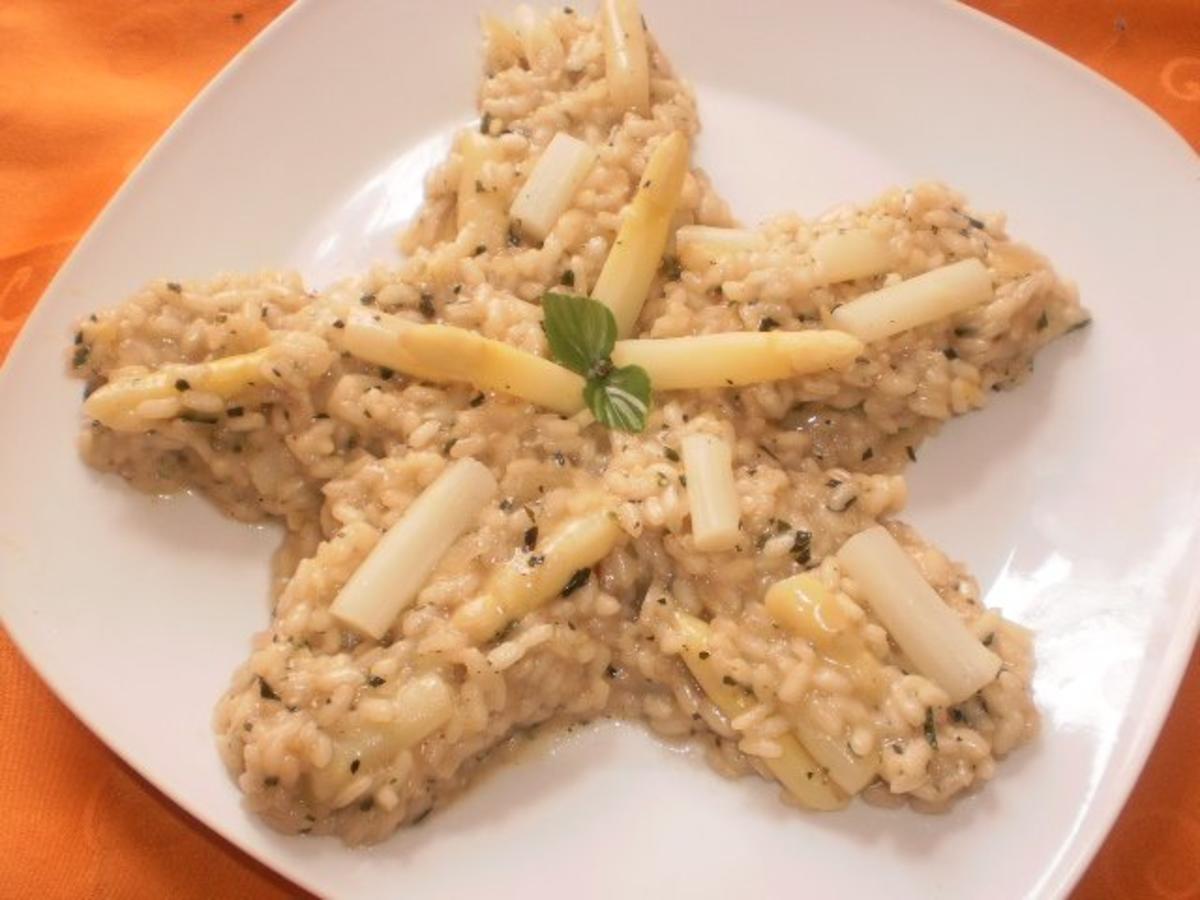 Spargelrisotto mit Kräutern Rezept von Mandellady