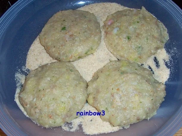 Rezept: Kochen: Fischfrikadellen mit Garnelen Bild Nr. 3 Kochen: Fischfrikadellen mit Garnelen - Rezept - Bild Nr. 3