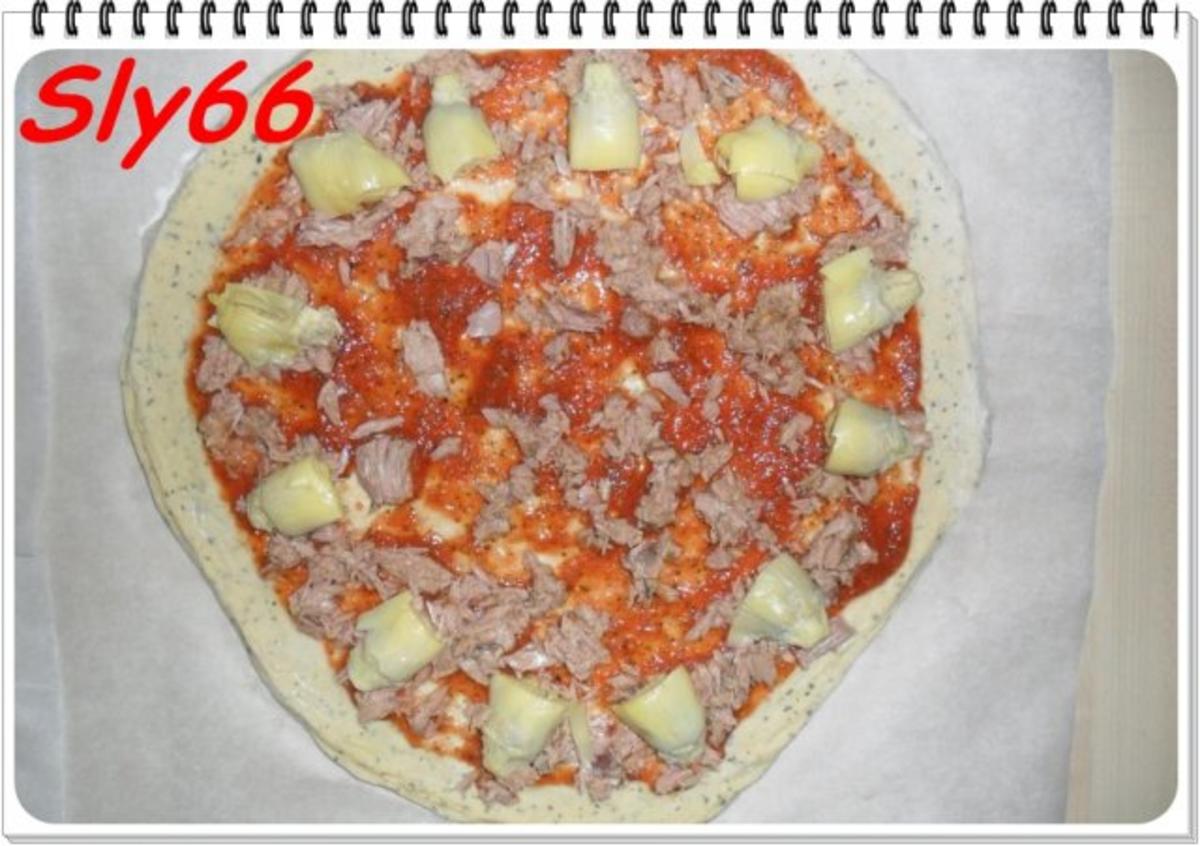 Pizza Tonno-Artischocke - Rezept - Bild Nr. 14