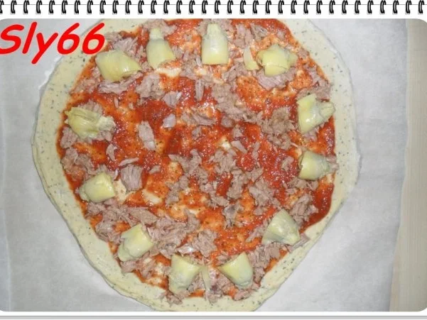 Rezept: Pizza Tonno-Artischocke Bild Nr. 14 Pizza Tonno-Artischocke - Rezept - Bild Nr. 14
