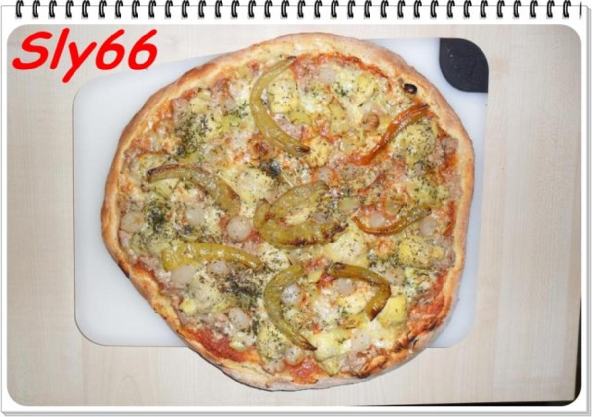 Pizza Tonno-Artischocke - Rezept