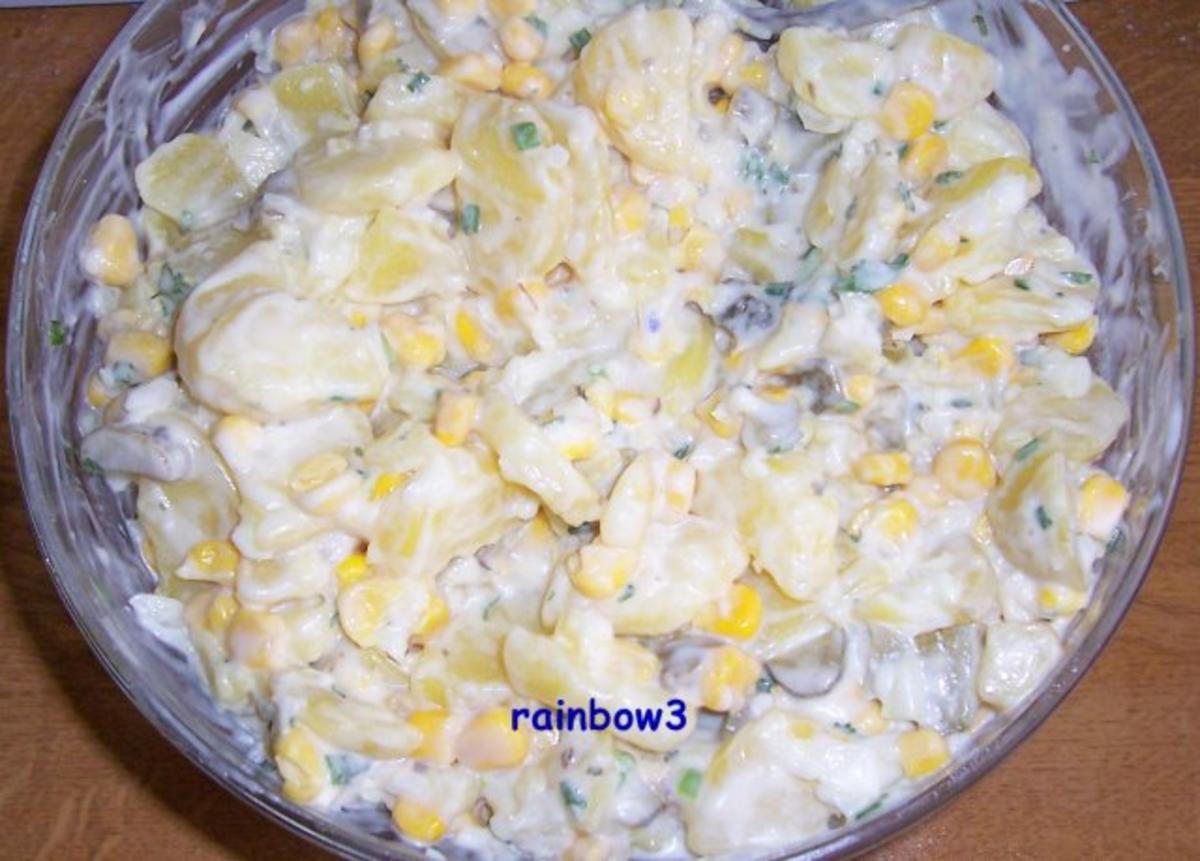 Salat: Kartoffelsalat mit Mais - Rezept