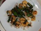 Gemüse : Spargel im Wok, ein fantastisches Grün mit Garnelen - Rezept