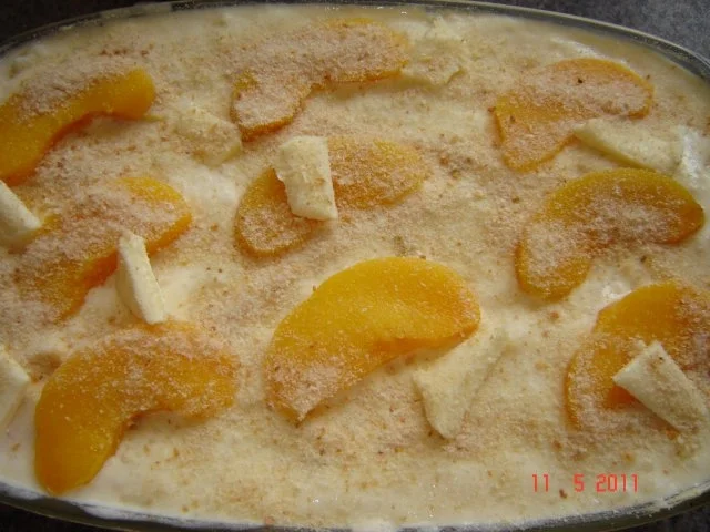 Auflauf & Co. : Reis-Quark-Auflauf mit Pfirsichen  (Bilder....) - Rezept - Bild Nr. 7