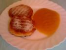 Dresdner -Quarkkeulchen  mit Zucker und Apfelmus - Rezept