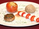 Gefüllte Tomaten, Champignons und Königsberger Klopse - Rezept