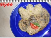 Rezept: Fleischgerichte:Naturschnitzel in Pfeffer-Champignonsoรe Fleischgerichte:Naturschnitzel in Pfeffer-Champignonsoรe - Rezept