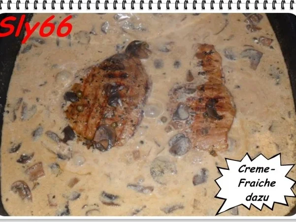 Fleischgerichte:Naturschnitzel in Pfeffer-Champignonsoße - Rezept - Bild Nr. 14