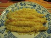 Spargel auf Putenschnitzel mit Käse überbacken - Rezept