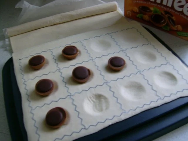 Toffifee in Blätterteig - Rezept