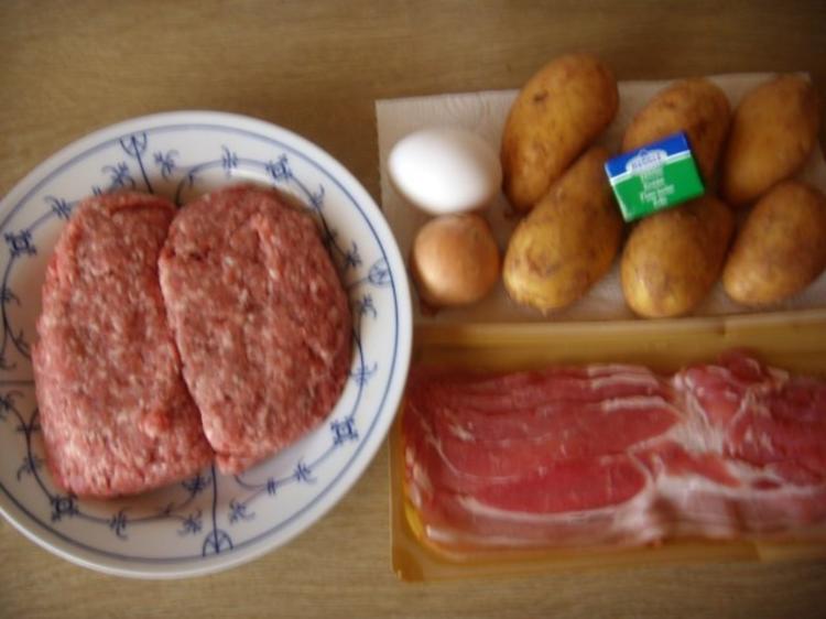 Hackbraten mit Kartoffeln aus dem Ofen - Rezept - kochbar.de