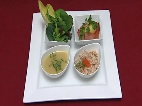 Wildkräutersalat mit Imkerdressing (Alexander Hartmann) - Rezept