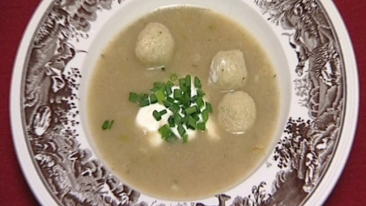 Grünkernsuppe mit Markklößchen (Tony Marshall) - Rezept Eingereicht von
Das perfekte Promi Dinner