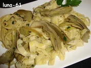 TAGLIATELLE AI CARCIOFI - Tagliatelle mit Artischockensauce - Rezept