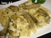 TAGLIATELLE AI CARCIOFI - Tagliatelle mit Artischockensauce - Rezept