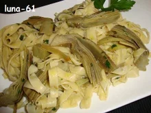 TAGLIATELLE AI CARCIOFI - Tagliatelle mit Artischockensauce - Rezept