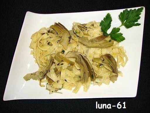 TAGLIATELLE AI CARCIOFI - Tagliatelle mit Artischockensauce - Rezept - Bild Nr. 13