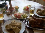 Irene Sonntagsessen  Fleisch Knödel & Salat !! - Rezept