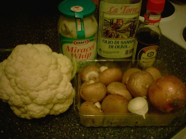 Blumenkohl - Champignon - Salat - Rezept - Bild Nr. 2